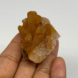 66.3g, 2.3"x1.5"x1.6", Orange Quartz Cluster Crystal Terminated @Brazil, B28936