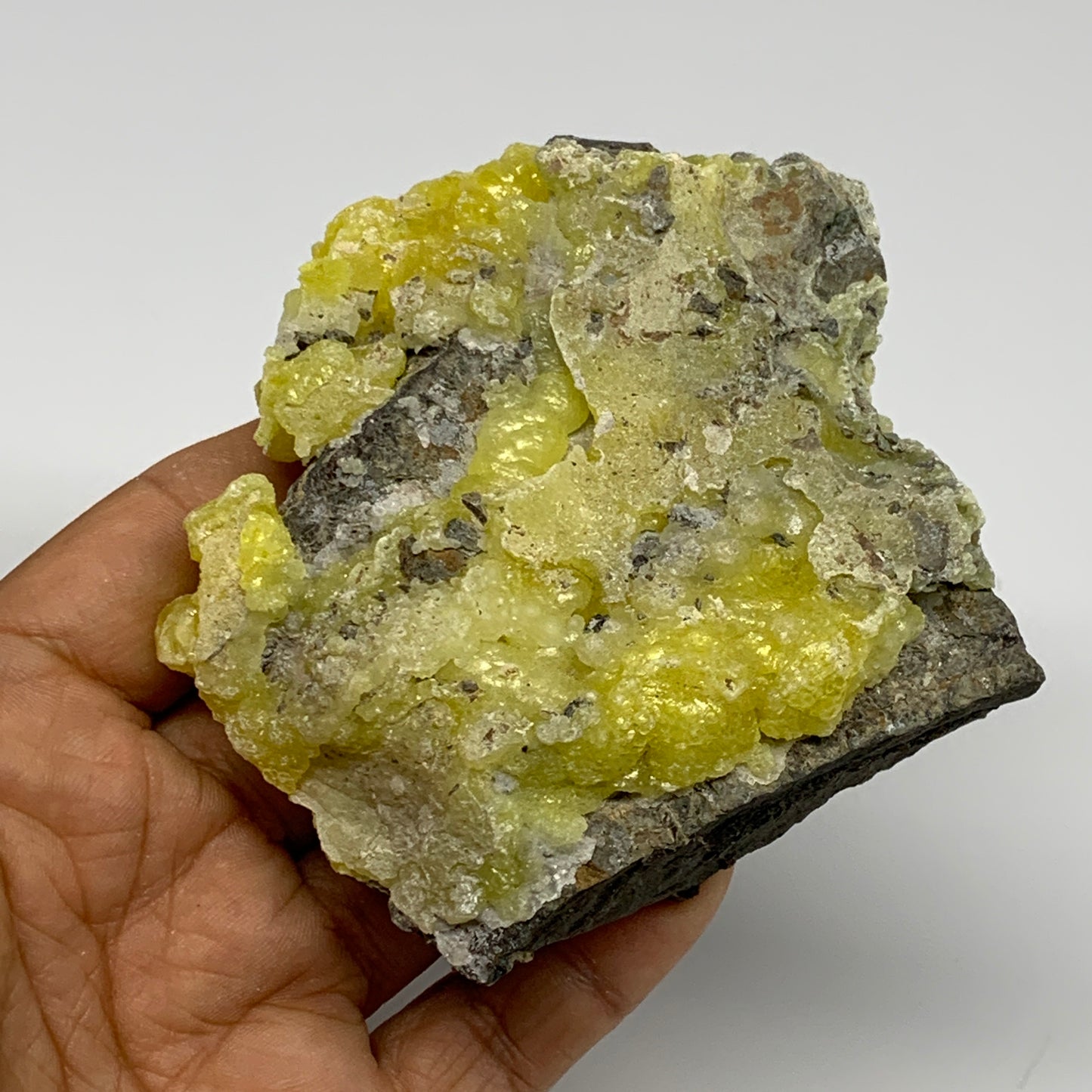 222.1g, 3"x3.5"x1.2", Rough Brucite Crystal Mineral Specimens @Pakistan, B27354