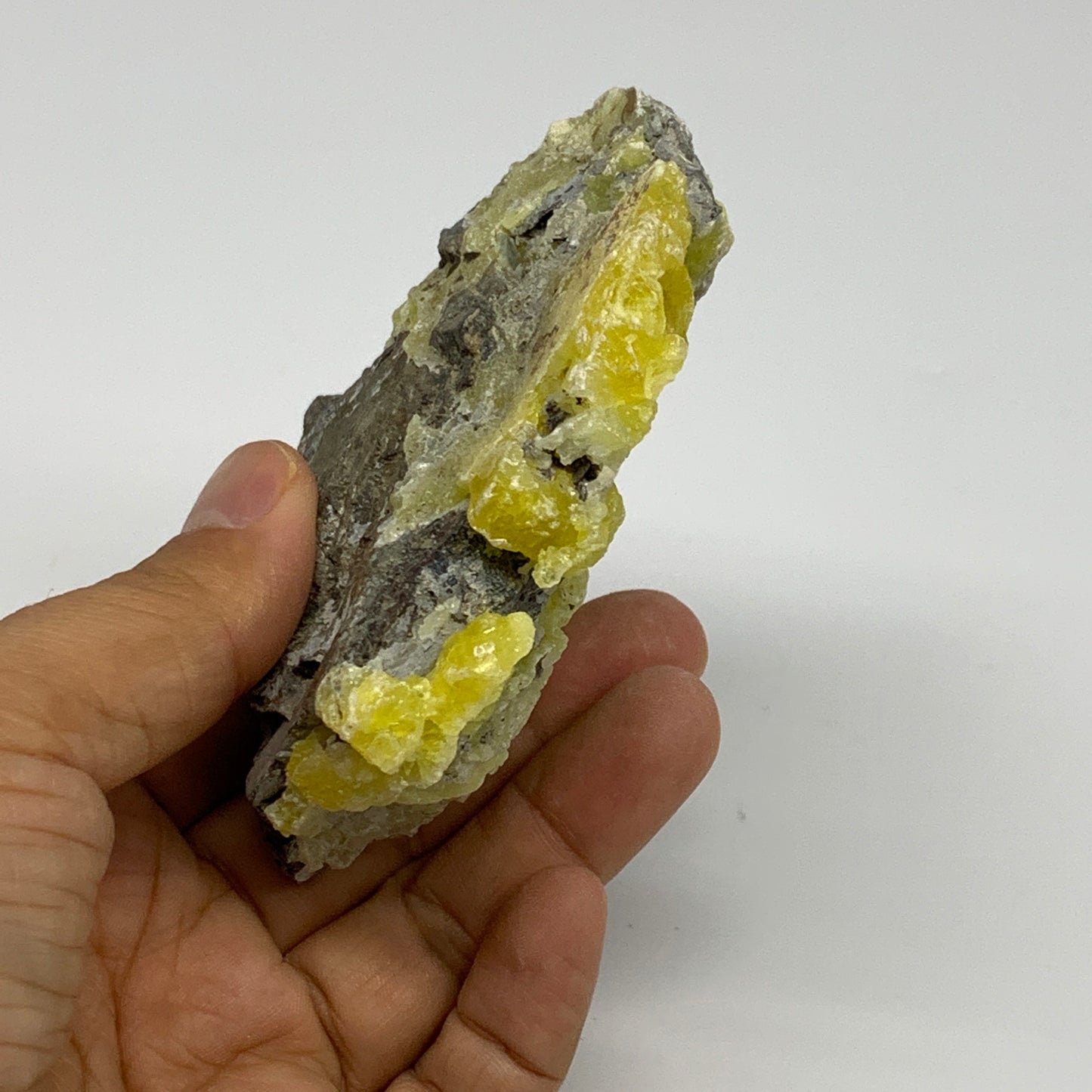 222.1g, 3"x3.5"x1.2", Rough Brucite Crystal Mineral Specimens @Pakistan, B27354