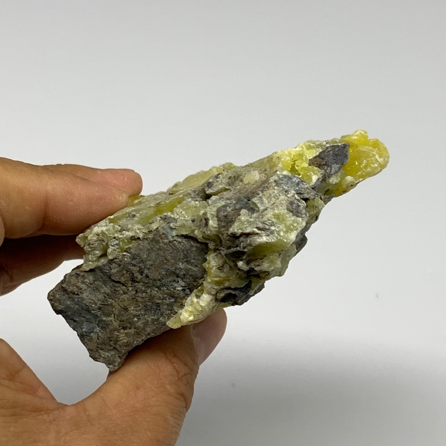 222.1g, 3"x3.5"x1.2", Rough Brucite Crystal Mineral Specimens @Pakistan, B27354