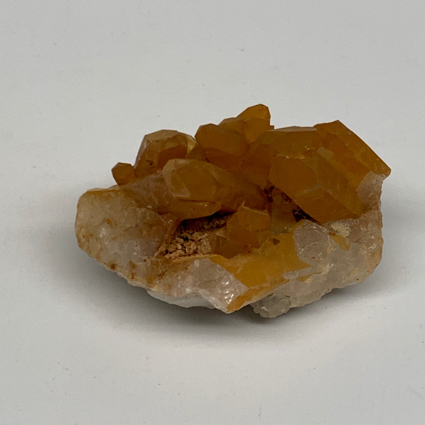 66.3g, 2.3"x1.5"x1.6", Orange Quartz Cluster Crystal Terminated @Brazil, B28936
