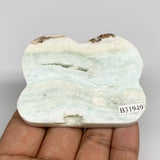 77.2g, 2.6"x2"x0.3", Natural Caribbean Calcite Cloud Crystal @Afghanistan, B3194