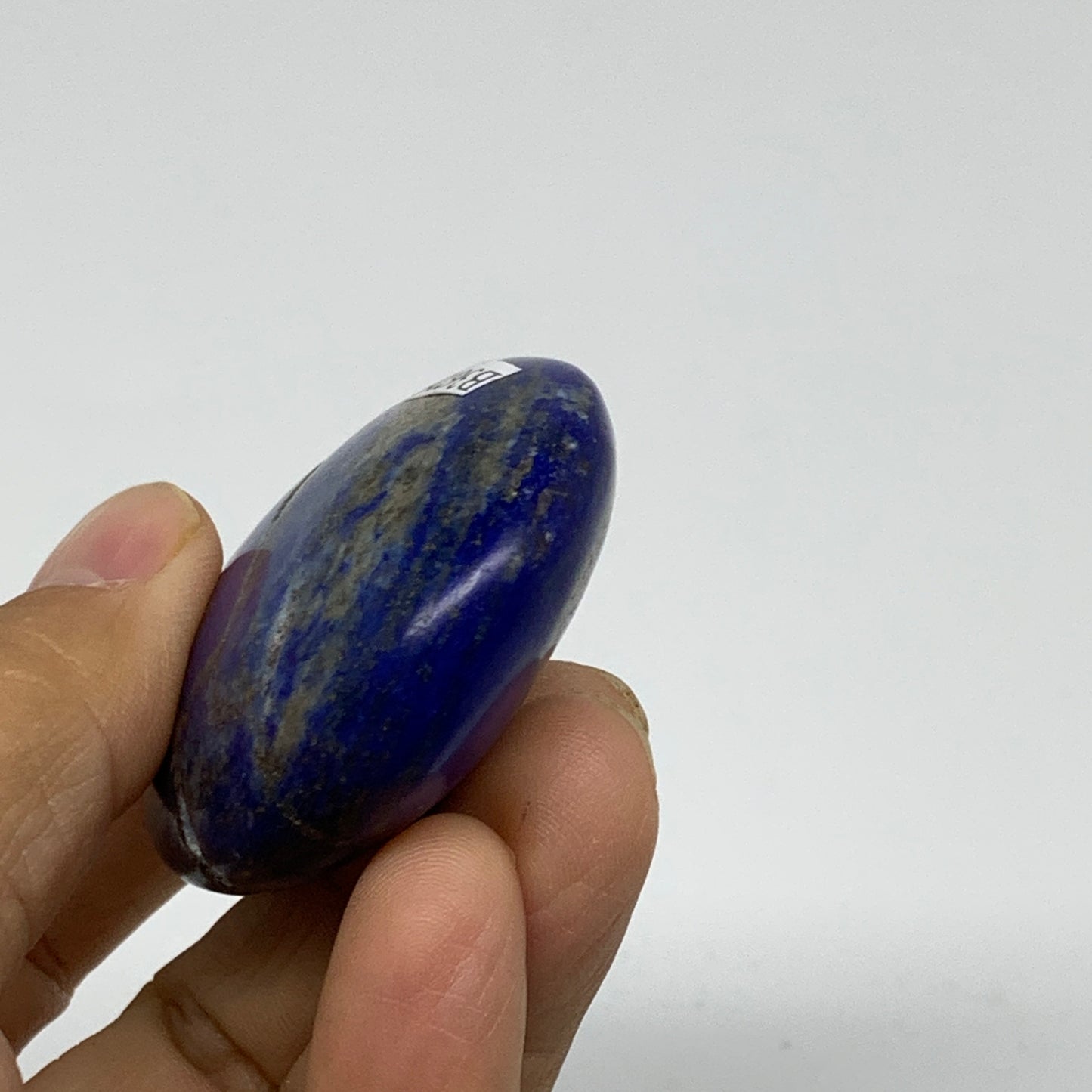 85g, 2.4"x1.7"x0.8", Natural Lapis Lazuli Palm Stone @Afghanistan, B36726