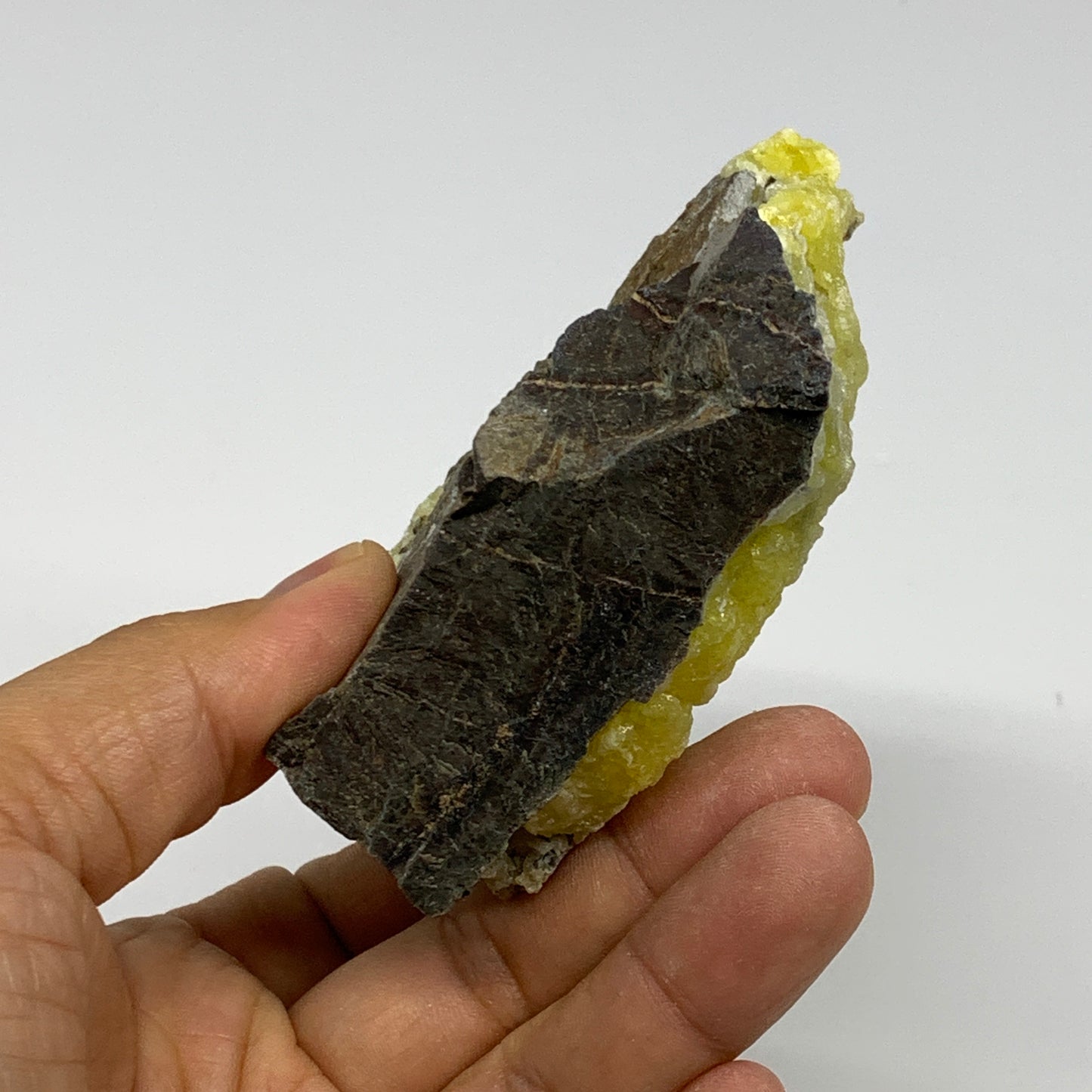 222.1g, 3"x3.5"x1.2", Rough Brucite Crystal Mineral Specimens @Pakistan, B27354
