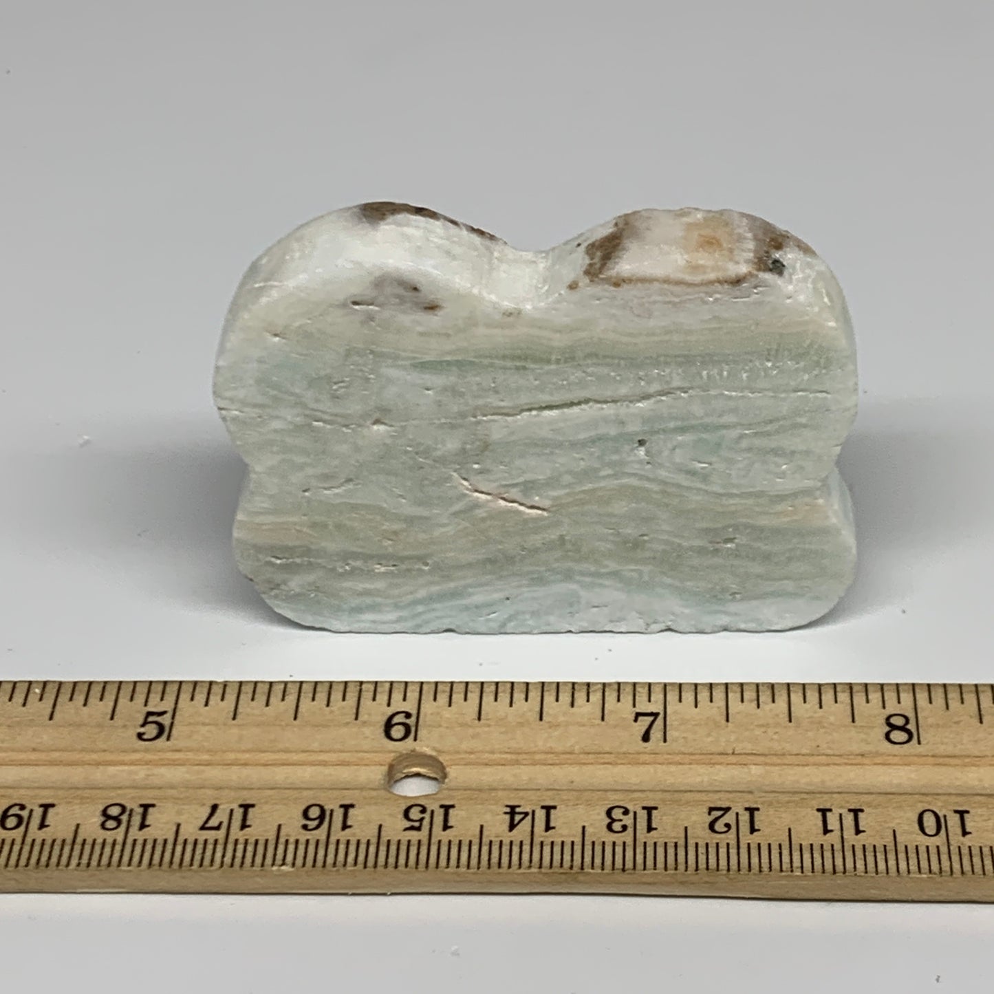 77.2g, 2.6"x2"x0.3", Natural Caribbean Calcite Cloud Crystal @Afghanistan, B3194