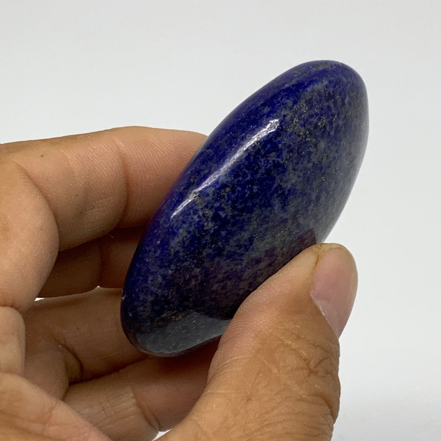 82.5g, 2.3"x1.7"x0.8", Natural Lapis Lazuli Palm Stone @Afghanistan, B36727