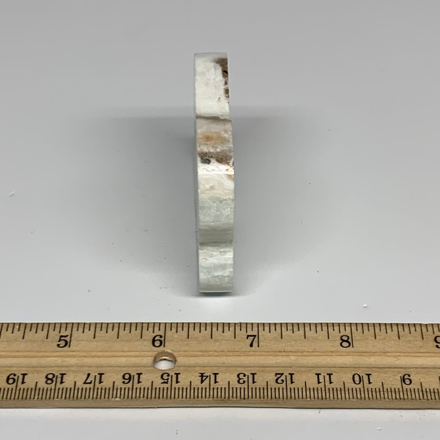 77.2g, 2.6"x2"x0.3", Natural Caribbean Calcite Cloud Crystal @Afghanistan, B3194