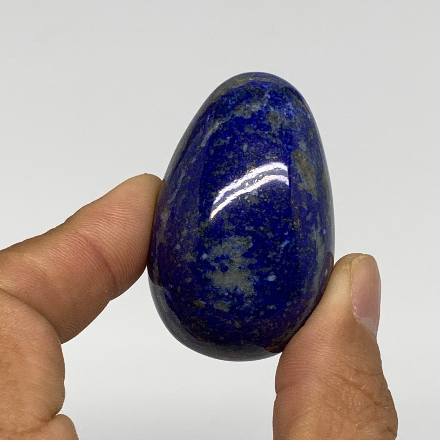 146.1g, 1.8"-1.9", 2pcs, Natural Lapis Lazuli Egg Polished @Afghanistan, B30415