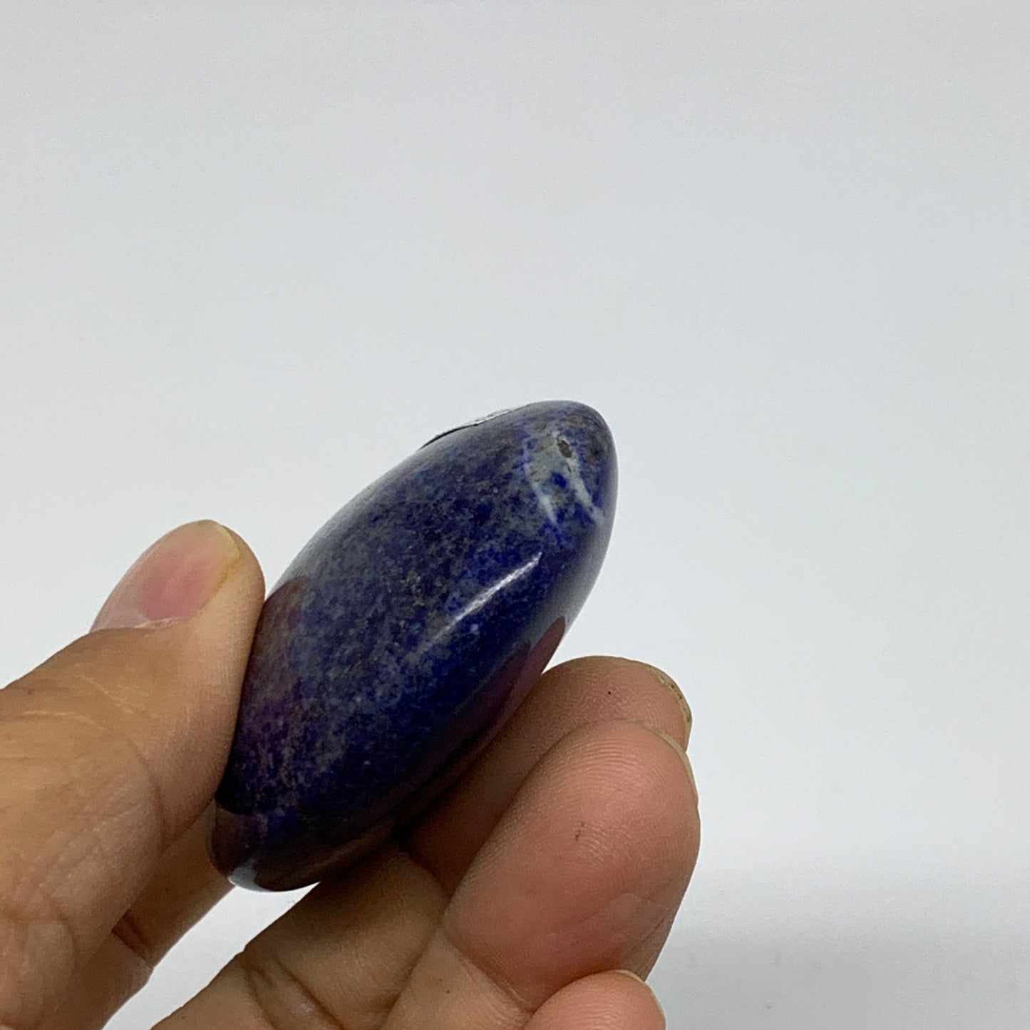 82.5g, 2.3"x1.7"x0.8", Natural Lapis Lazuli Palm Stone @Afghanistan, B36727