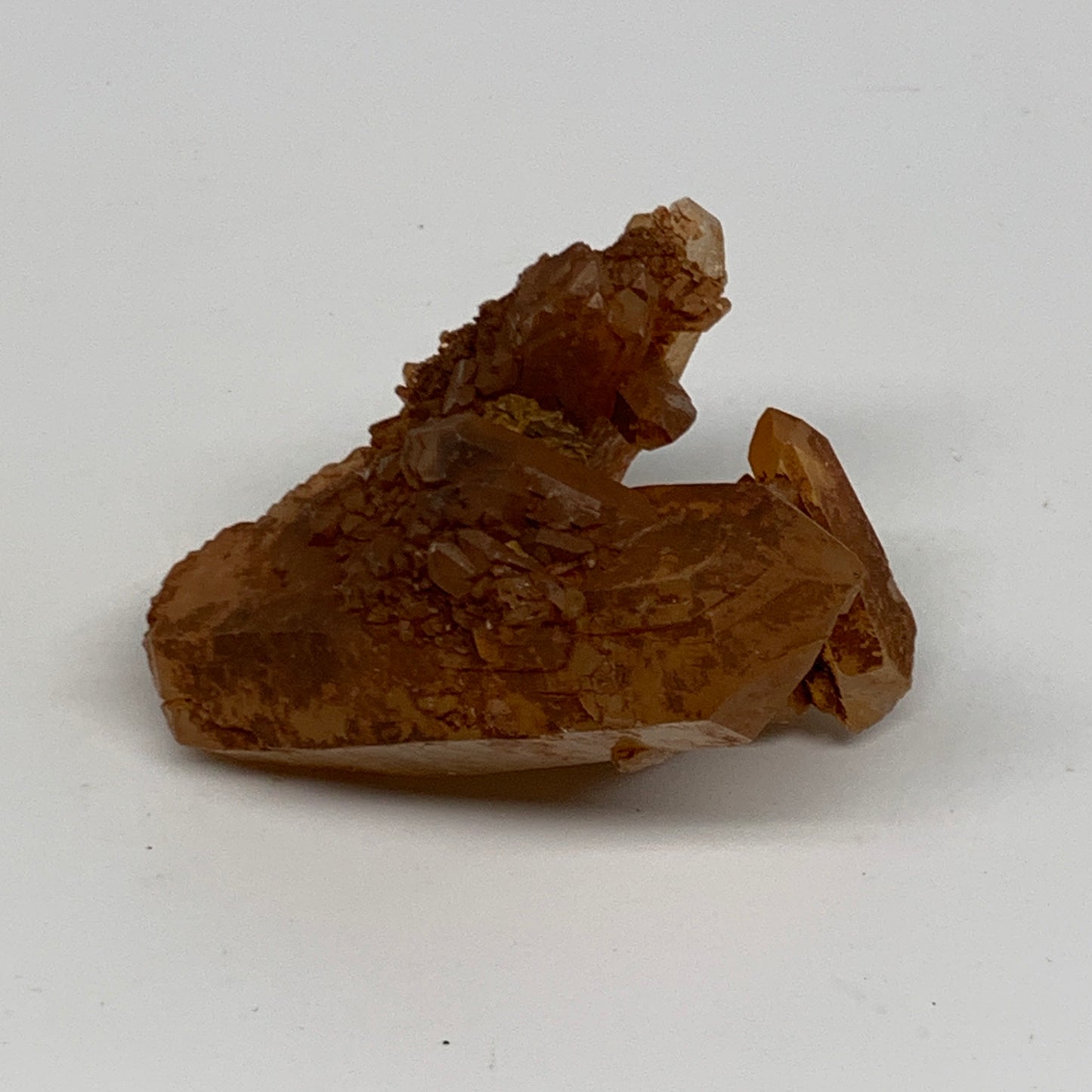 74.6g, 2.3"x1.6"x1.8", Orange Quartz Cluster Crystal Terminated @Brazil, B28937