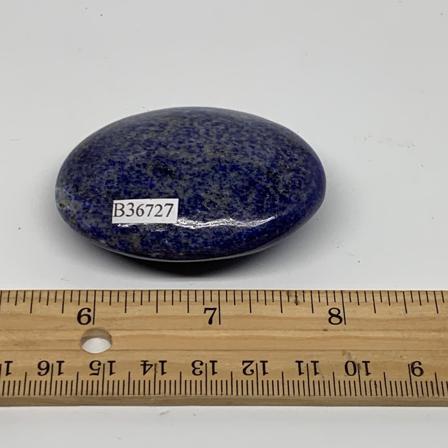 82.5g, 2.3"x1.7"x0.8", Natural Lapis Lazuli Palm Stone @Afghanistan, B36727