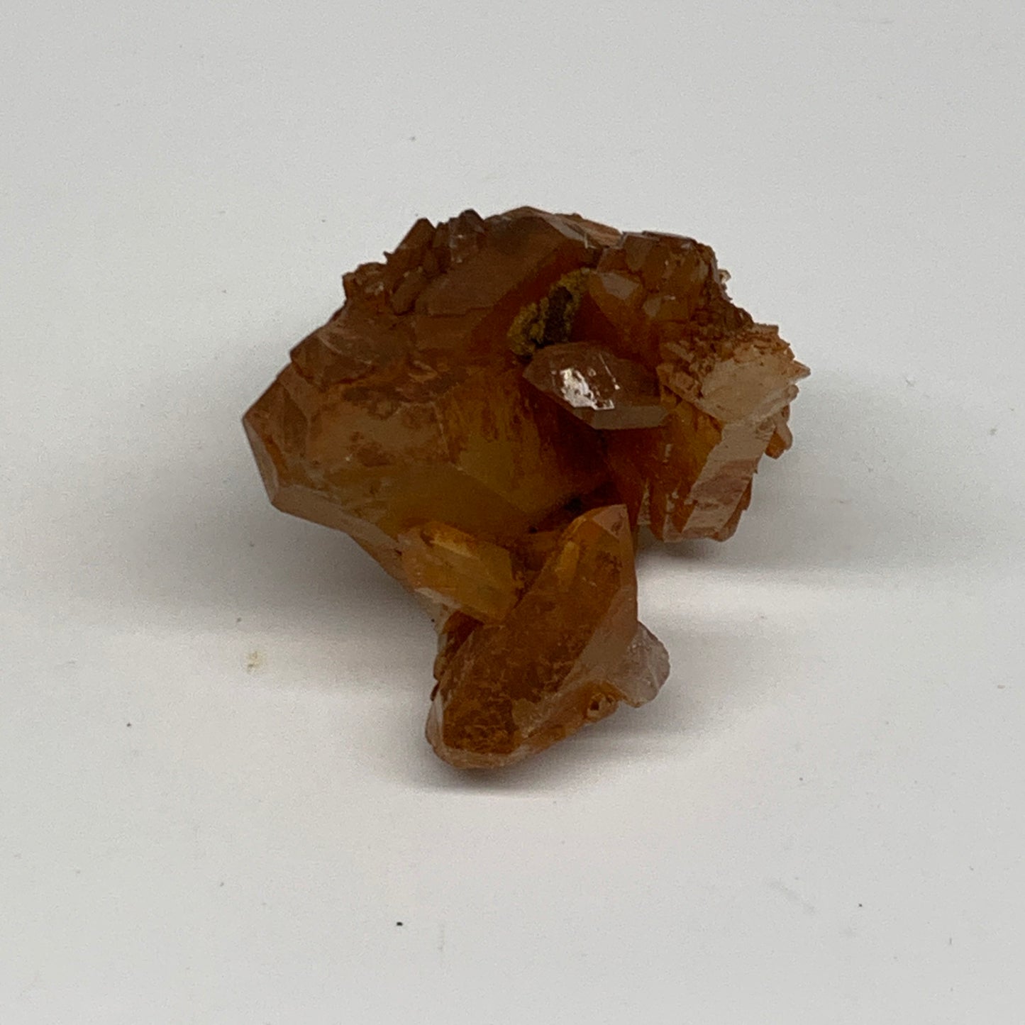 74.6g, 2.3"x1.6"x1.8", Orange Quartz Cluster Crystal Terminated @Brazil, B28937