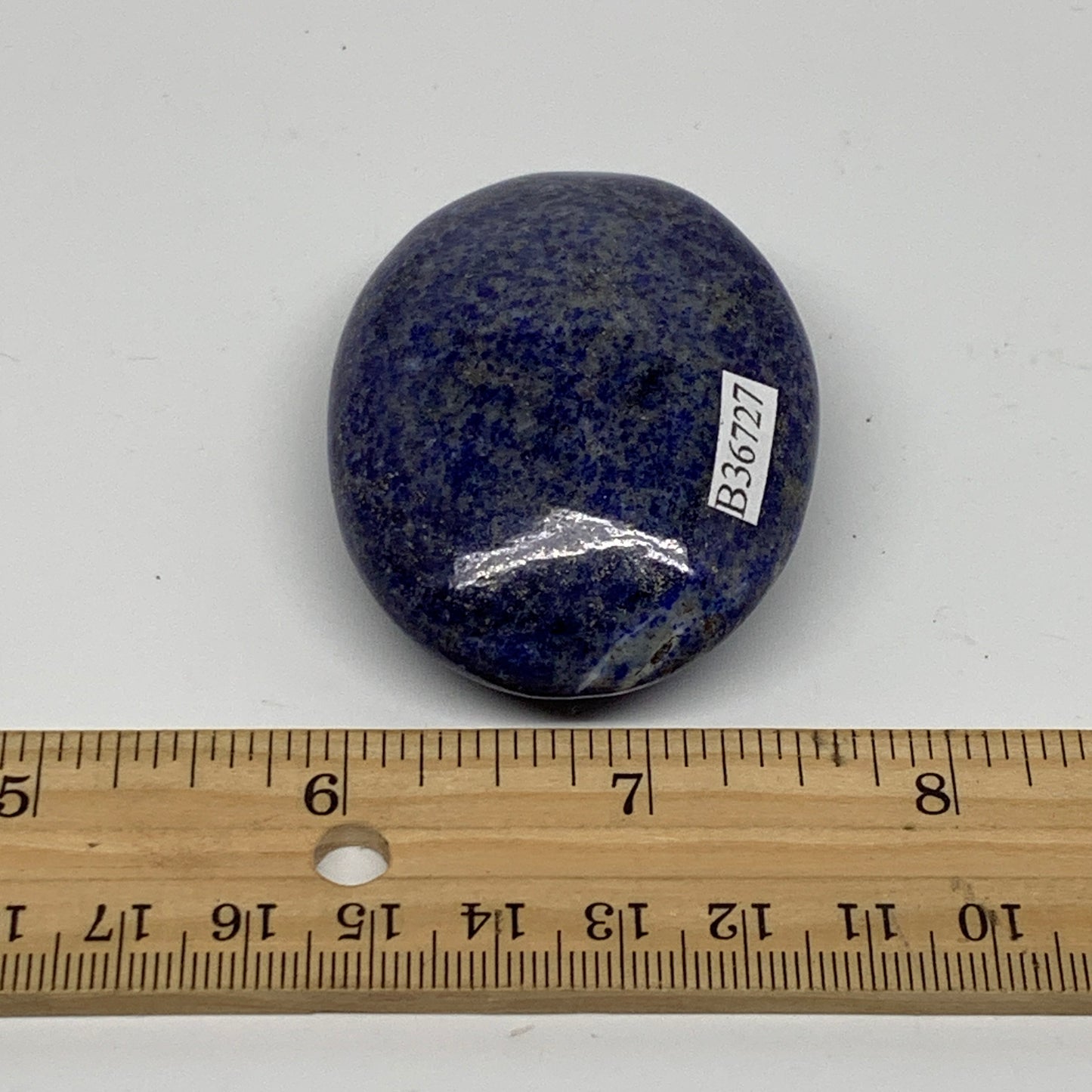 82.5g, 2.3"x1.7"x0.8", Natural Lapis Lazuli Palm Stone @Afghanistan, B36727