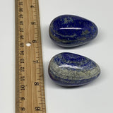 146.1g, 1.8"-1.9", 2pcs, Natural Lapis Lazuli Egg Polished @Afghanistan, B30415