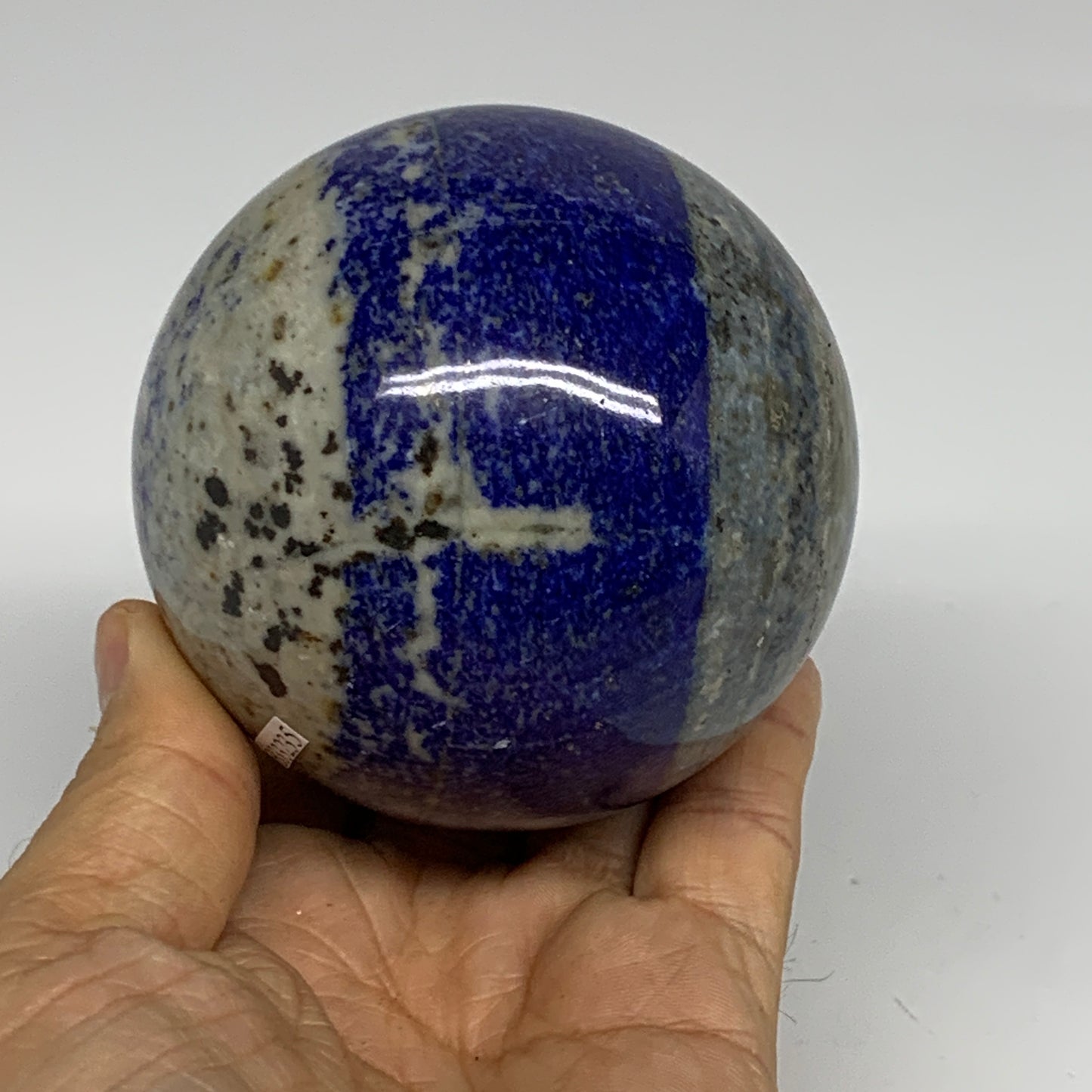 1.43 lbs, 3" (75mm), Lapis Lazuli Sphere Ball Gemstone @Afghanistan, B33235