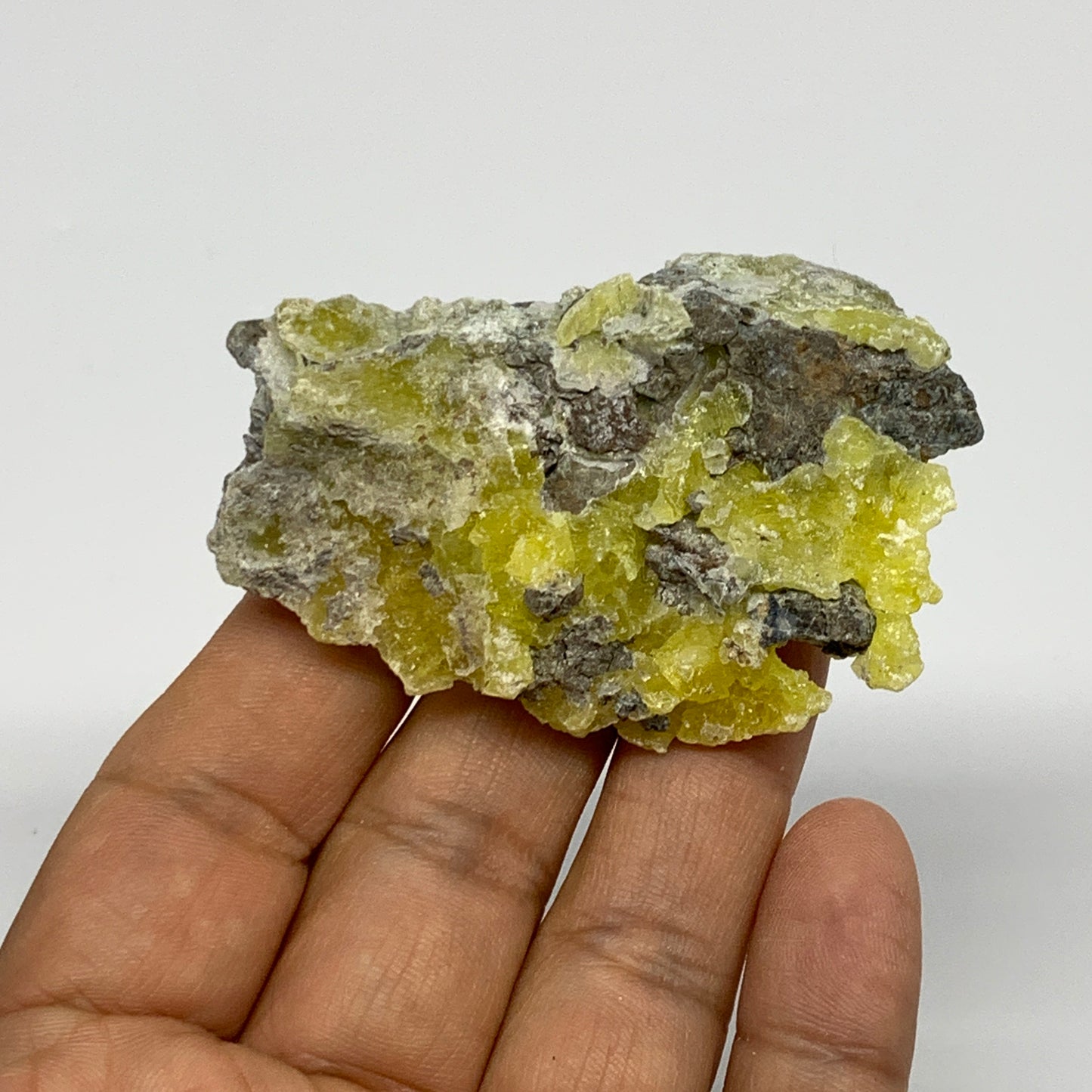 29.3g, 2.6"x1.7"x0.7", Rough Brucite Crystal Mineral Specimens @Pakistan, B27356