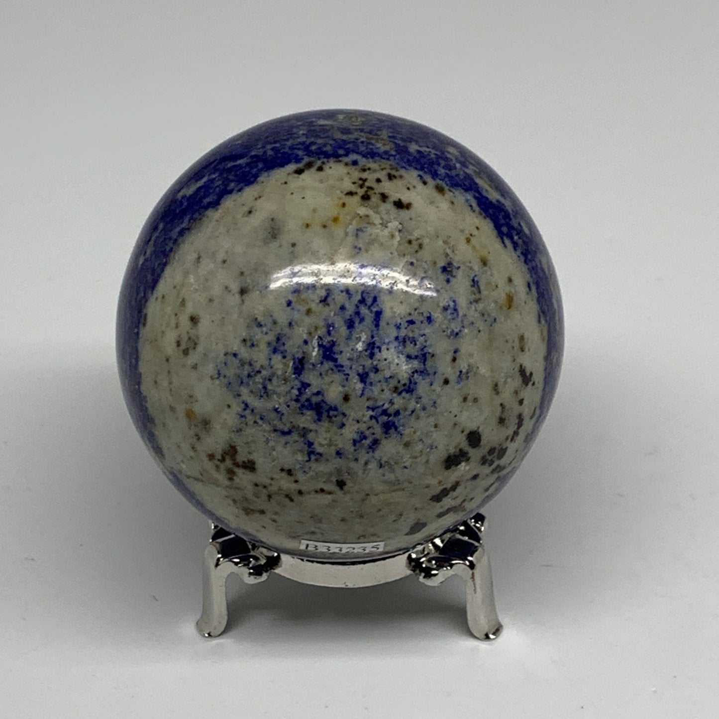 1.43 lbs, 3" (75mm), Lapis Lazuli Sphere Ball Gemstone @Afghanistan, B33235