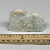 75.9g, 3"x2.1"x0.3", Natural Caribbean Calcite Cloud Crystal @Afghanistan, B3195