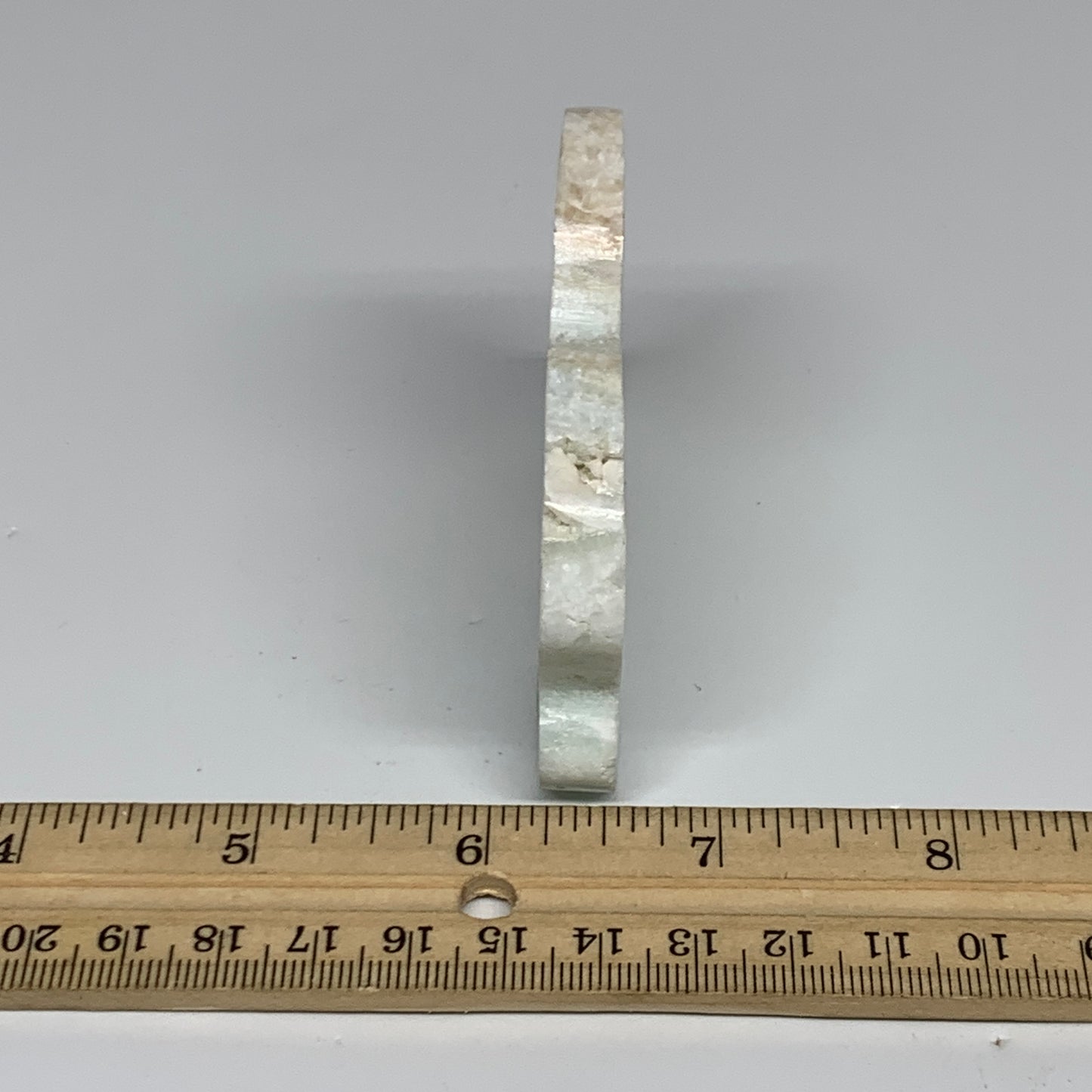 75.9g, 3"x2.1"x0.3", Natural Caribbean Calcite Cloud Crystal @Afghanistan, B3195