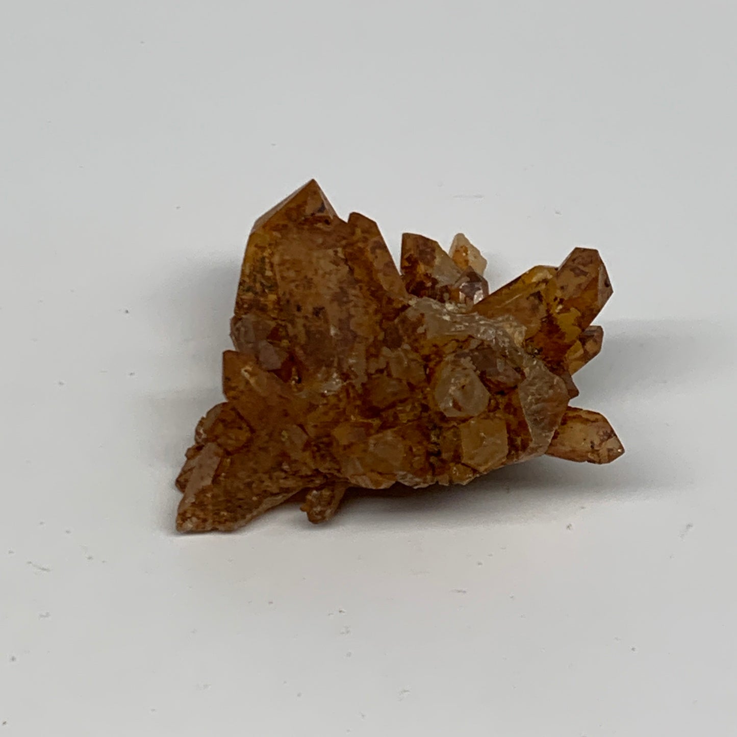 46.7g, 2.3"x2.1"x0.9", Orange Quartz Cluster Crystal Terminated @Brazil, B28938