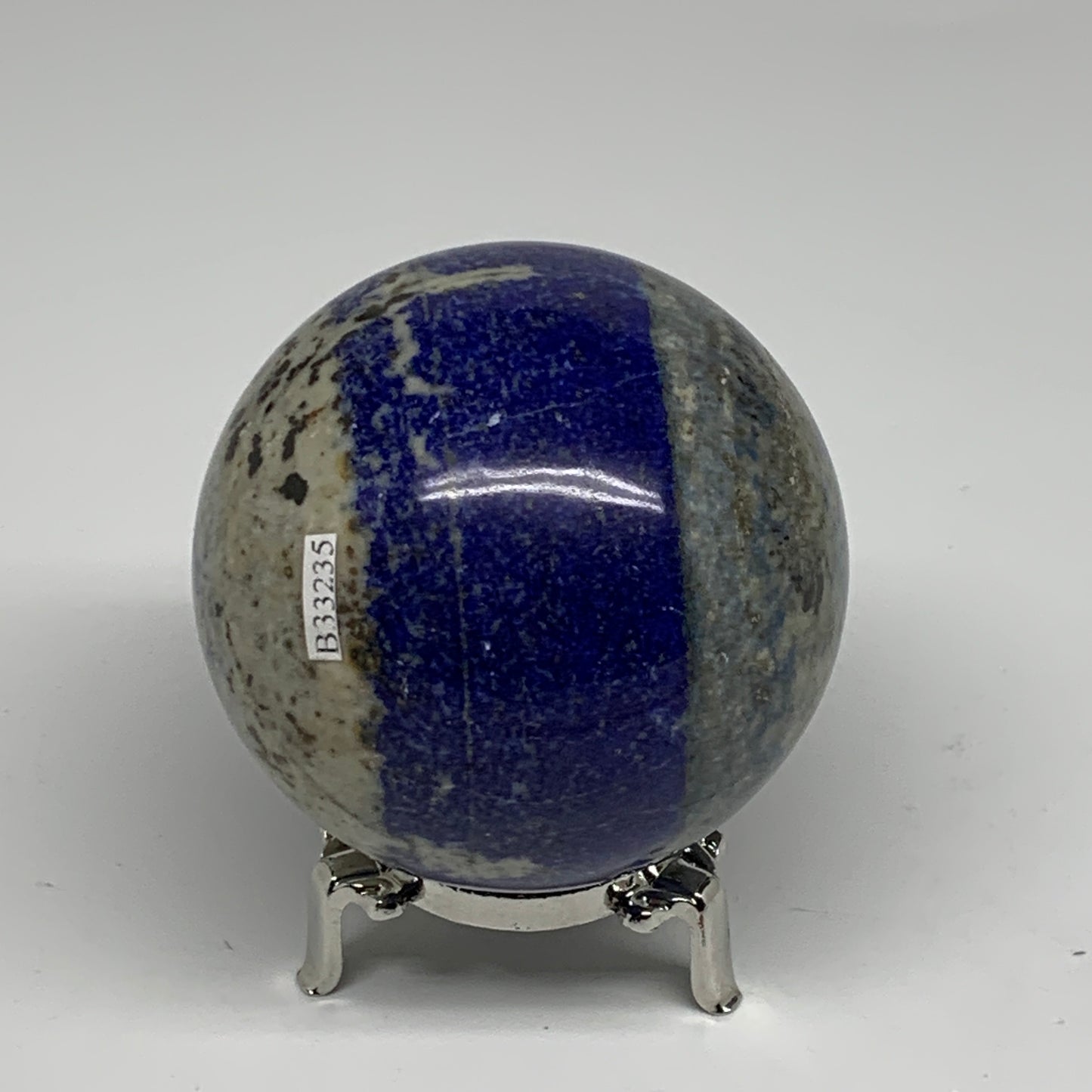 1.43 lbs, 3" (75mm), Lapis Lazuli Sphere Ball Gemstone @Afghanistan, B33235
