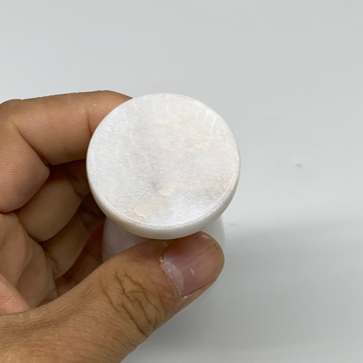 1.34 lbs, 3"x3", Natural Marble Crystal Pestle and Mortar Handmade, B32572