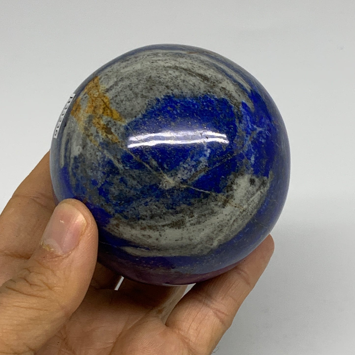 1.28 lbs, 2.8" (72mm), Lapis Lazuli Sphere Ball Gemstone @Afghanistan, B33236
