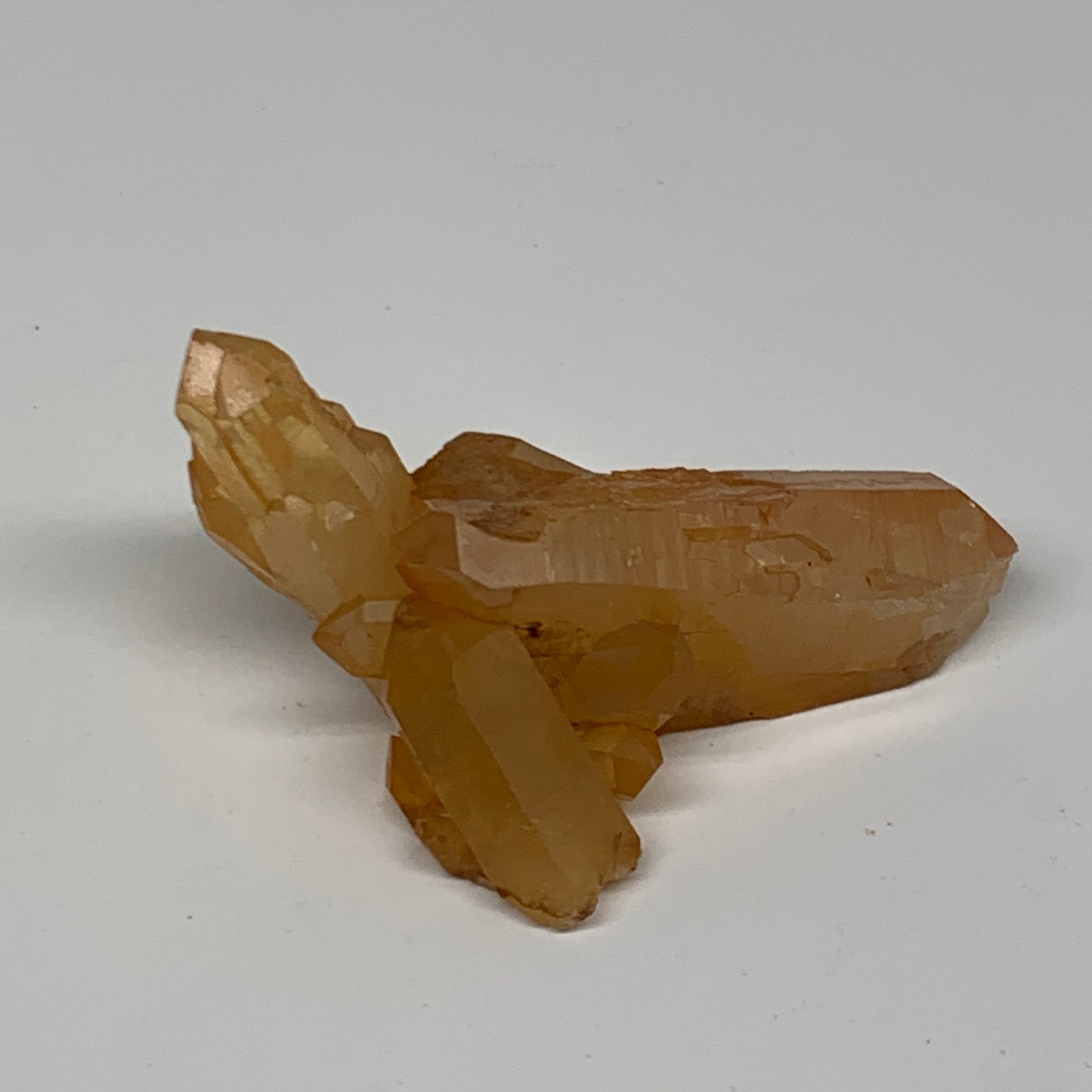 52.2g, 2.8"x1.8"x1", Orange Quartz Cluster Crystal Terminated @Brazil, B28939