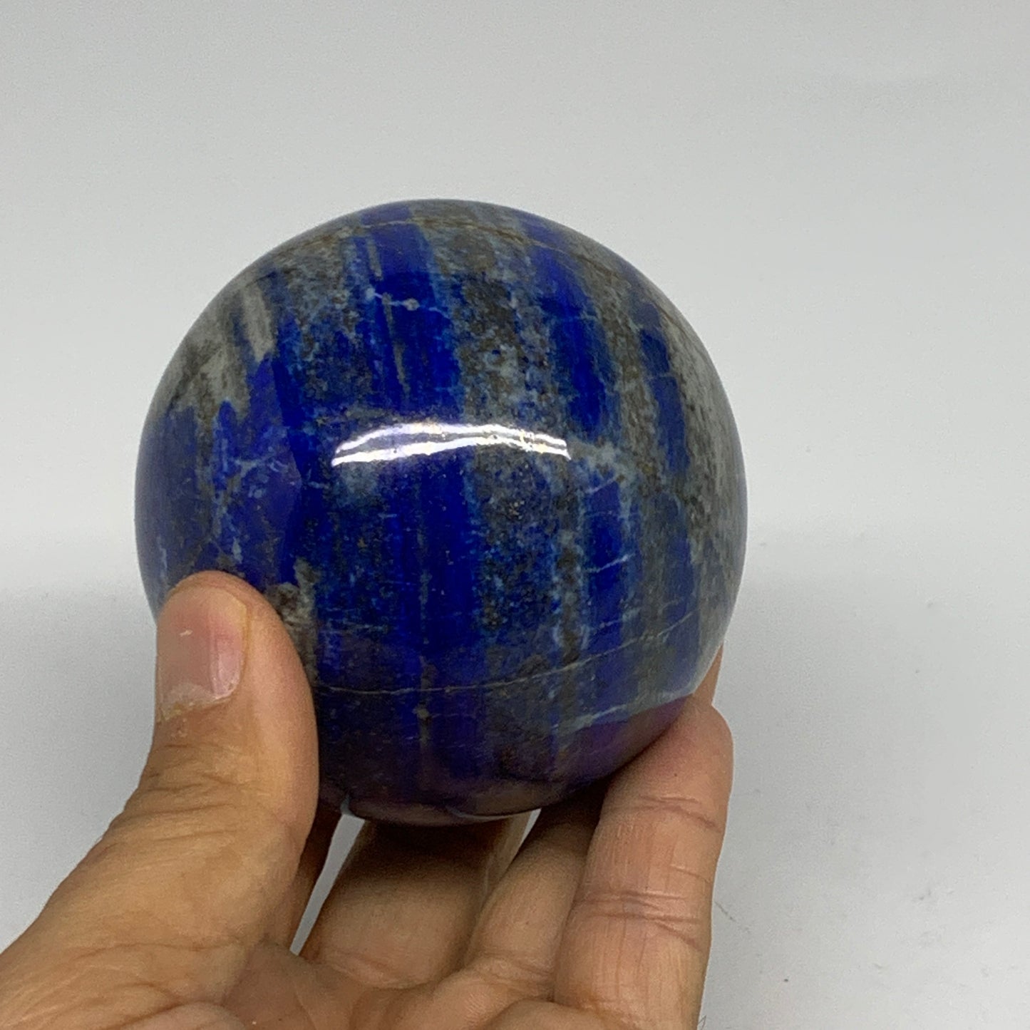 1.28 lbs, 2.8" (72mm), Lapis Lazuli Sphere Ball Gemstone @Afghanistan, B33236