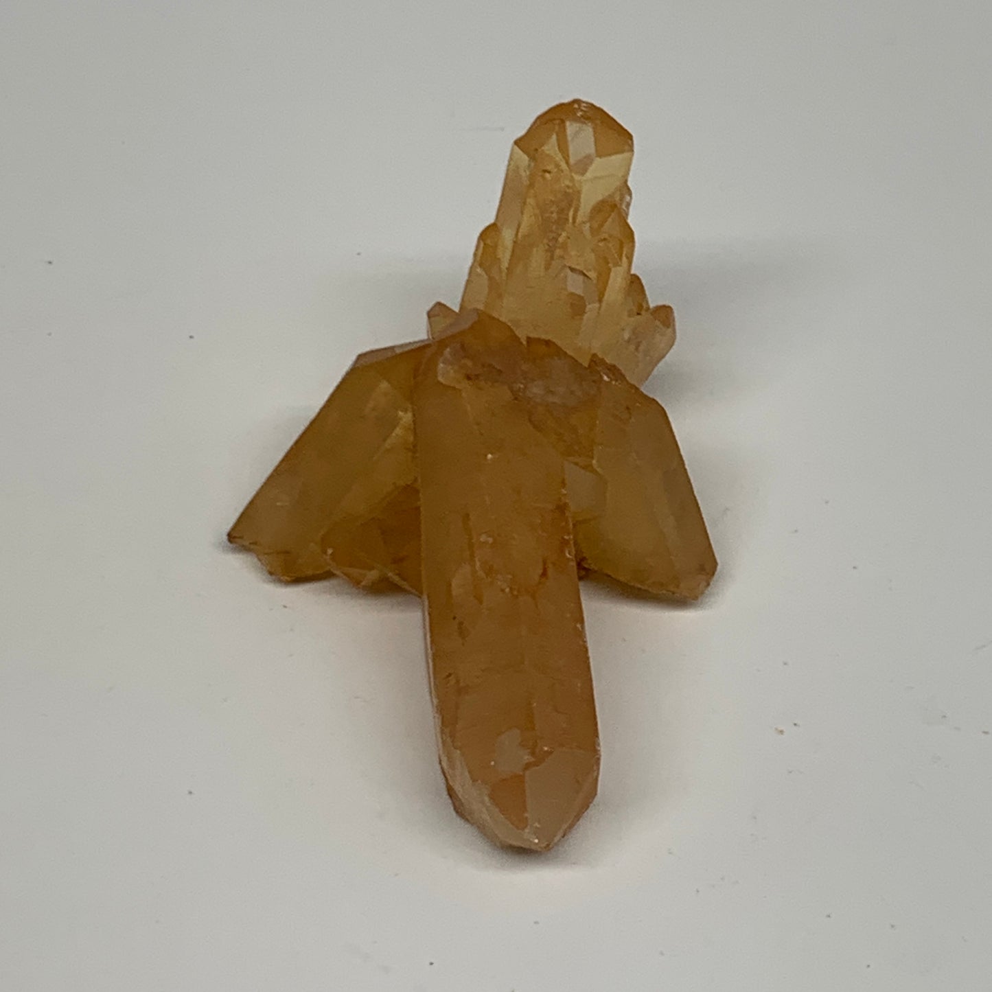 52.2g, 2.8"x1.8"x1", Orange Quartz Cluster Crystal Terminated @Brazil, B28939