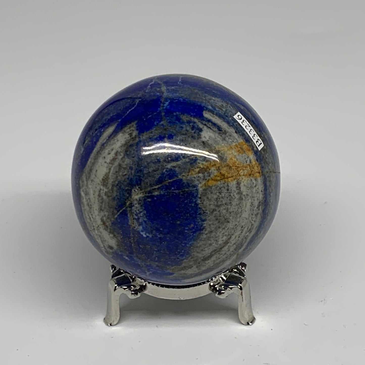 1.28 lbs, 2.8" (72mm), Lapis Lazuli Sphere Ball Gemstone @Afghanistan, B33236