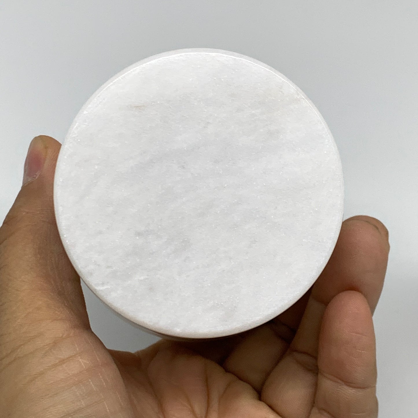 1.3 lbs, 2.9"x3", Natural Marble Crystal Pestle and Mortar Handmade, B32573