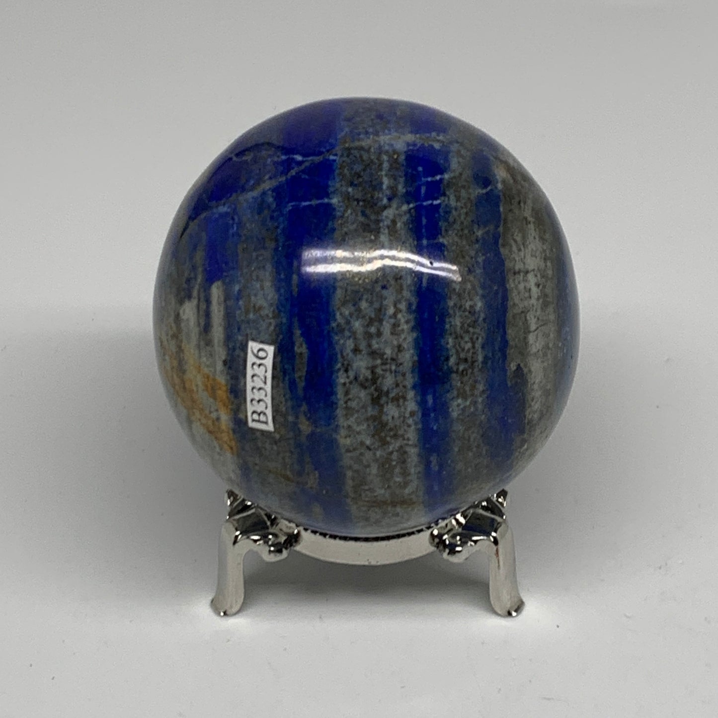 1.28 lbs, 2.8" (72mm), Lapis Lazuli Sphere Ball Gemstone @Afghanistan, B33236