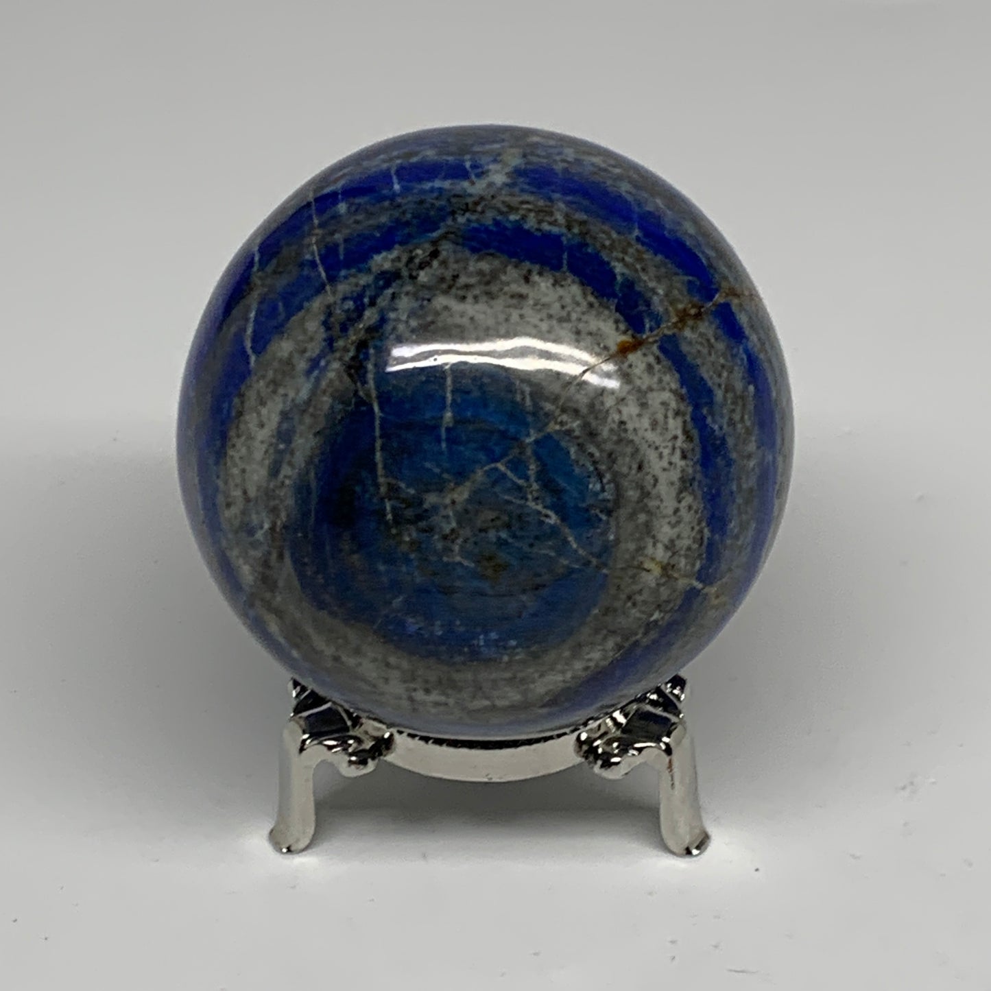 1.28 lbs, 2.8" (72mm), Lapis Lazuli Sphere Ball Gemstone @Afghanistan, B33236