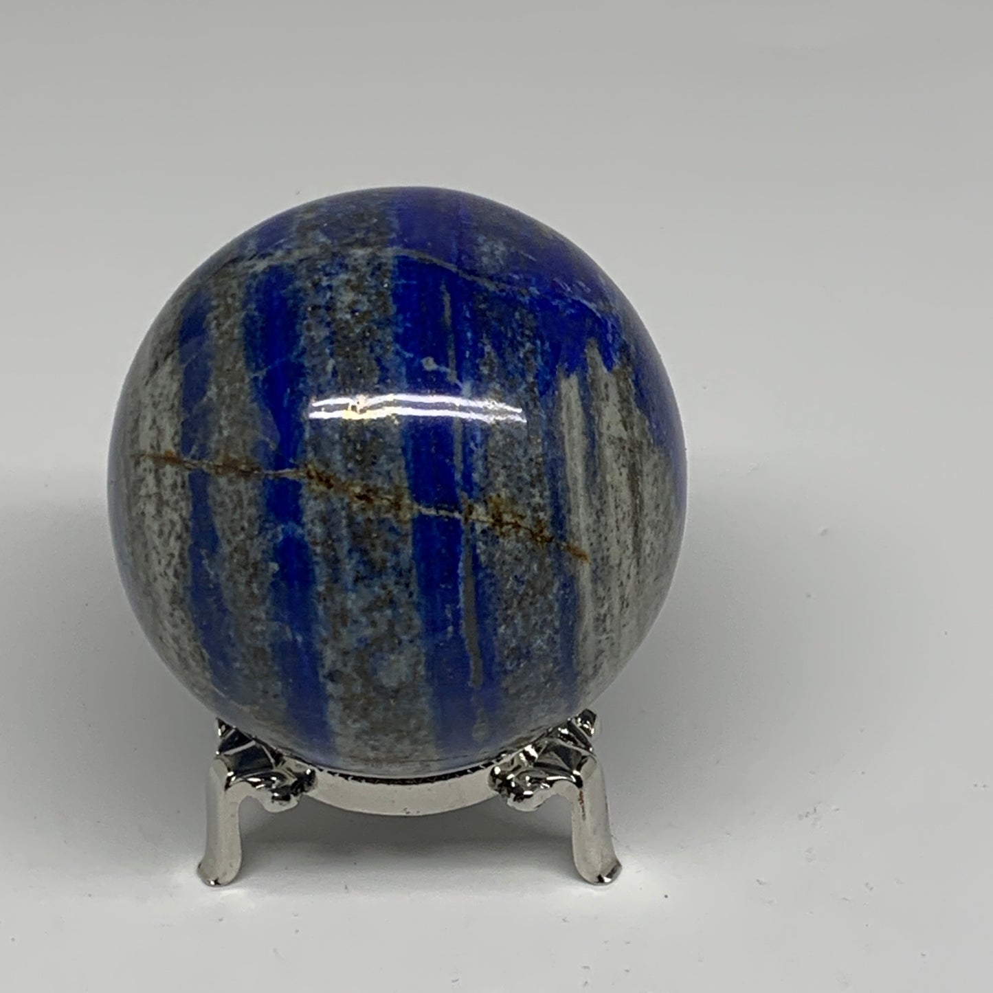 1.28 lbs, 2.8" (72mm), Lapis Lazuli Sphere Ball Gemstone @Afghanistan, B33236