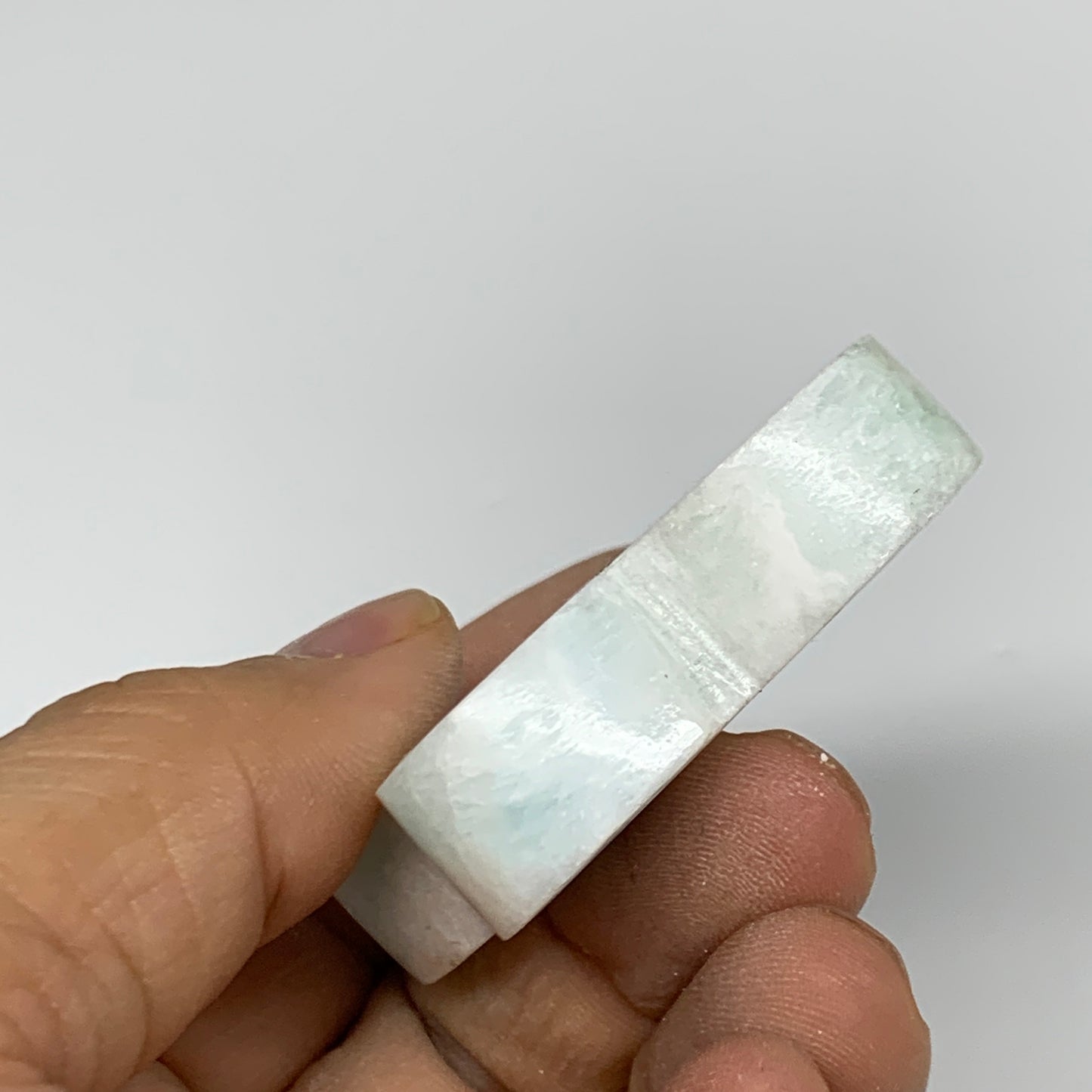 60.1g, 1.9"x1.9"x0.4", Natural Caribbean Calcite Cloud Crystal @Afghanistan, B31