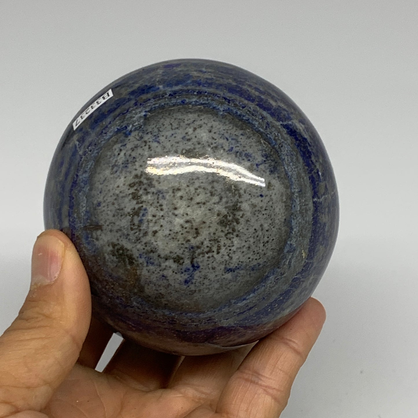 1.82 lbs, 3.2" (81mm), Lapis Lazuli Sphere Ball Gemstone @Afghanistan, B33237