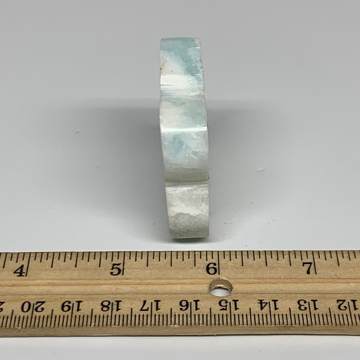 60.1g, 1.9"x1.9"x0.4", Natural Caribbean Calcite Cloud Crystal @Afghanistan, B31