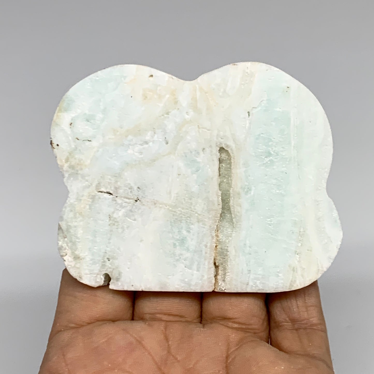 86.6g, 2.9"x2.3"x0.3", Natural Caribbean Calcite Cloud Crystal @Afghanistan, B31