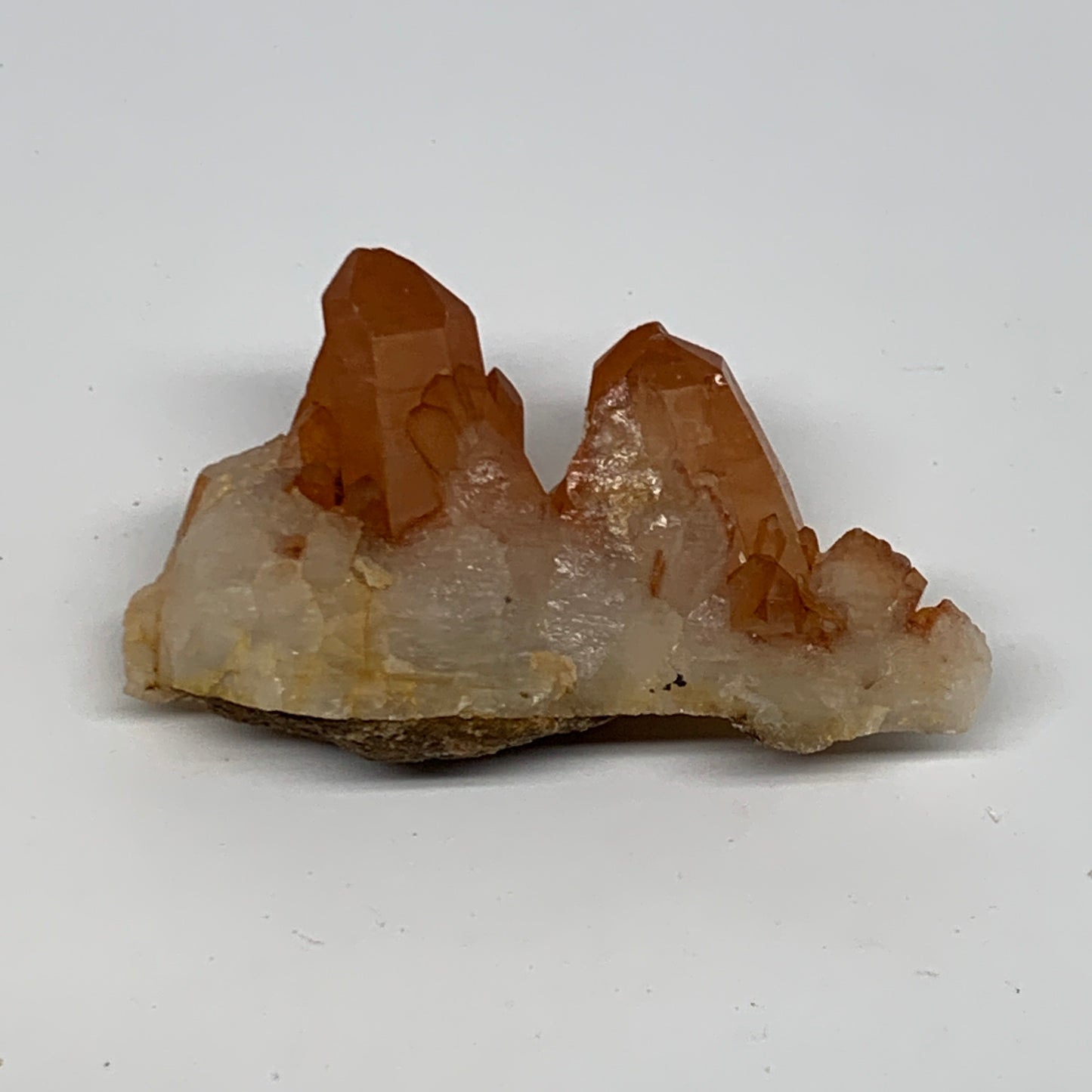 59.7g, 2.8"x1.8"x0.8", Orange Quartz Cluster Crystal Terminated @Brazil, B28941