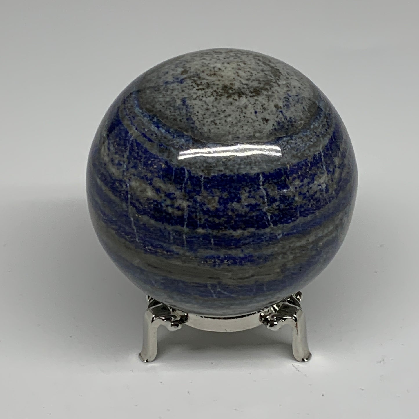 1.82 lbs, 3.2" (81mm), Lapis Lazuli Sphere Ball Gemstone @Afghanistan, B33237
