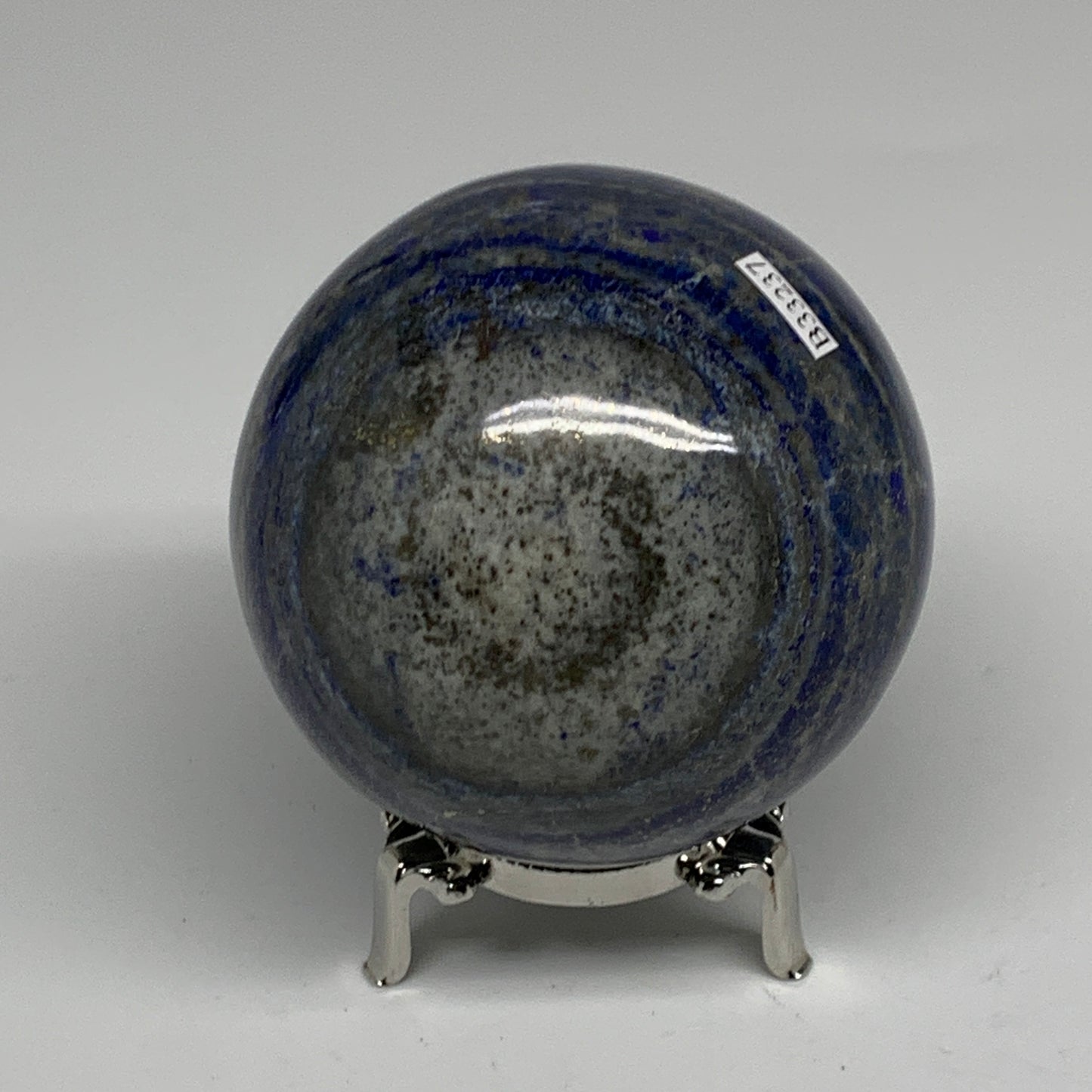 1.82 lbs, 3.2" (81mm), Lapis Lazuli Sphere Ball Gemstone @Afghanistan, B33237