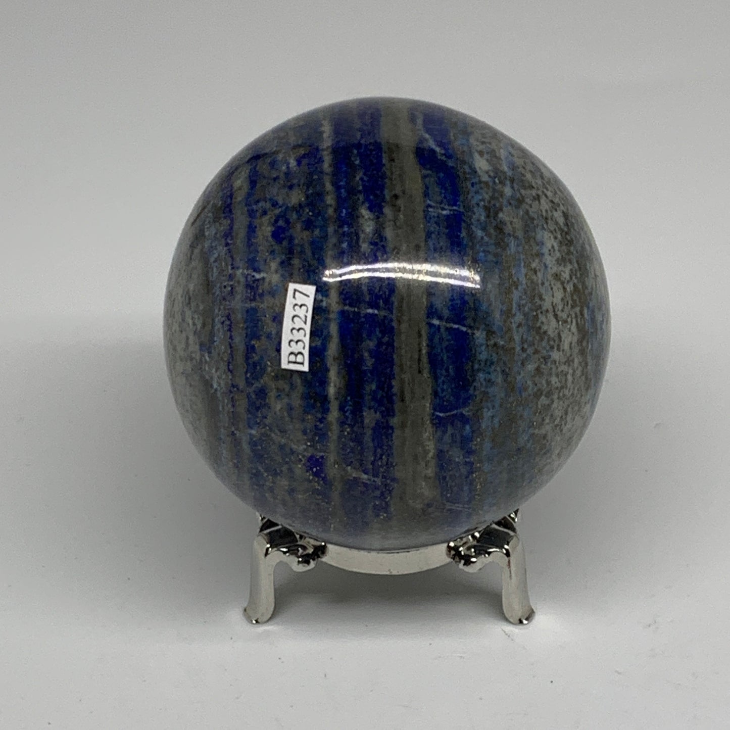 1.82 lbs, 3.2" (81mm), Lapis Lazuli Sphere Ball Gemstone @Afghanistan, B33237