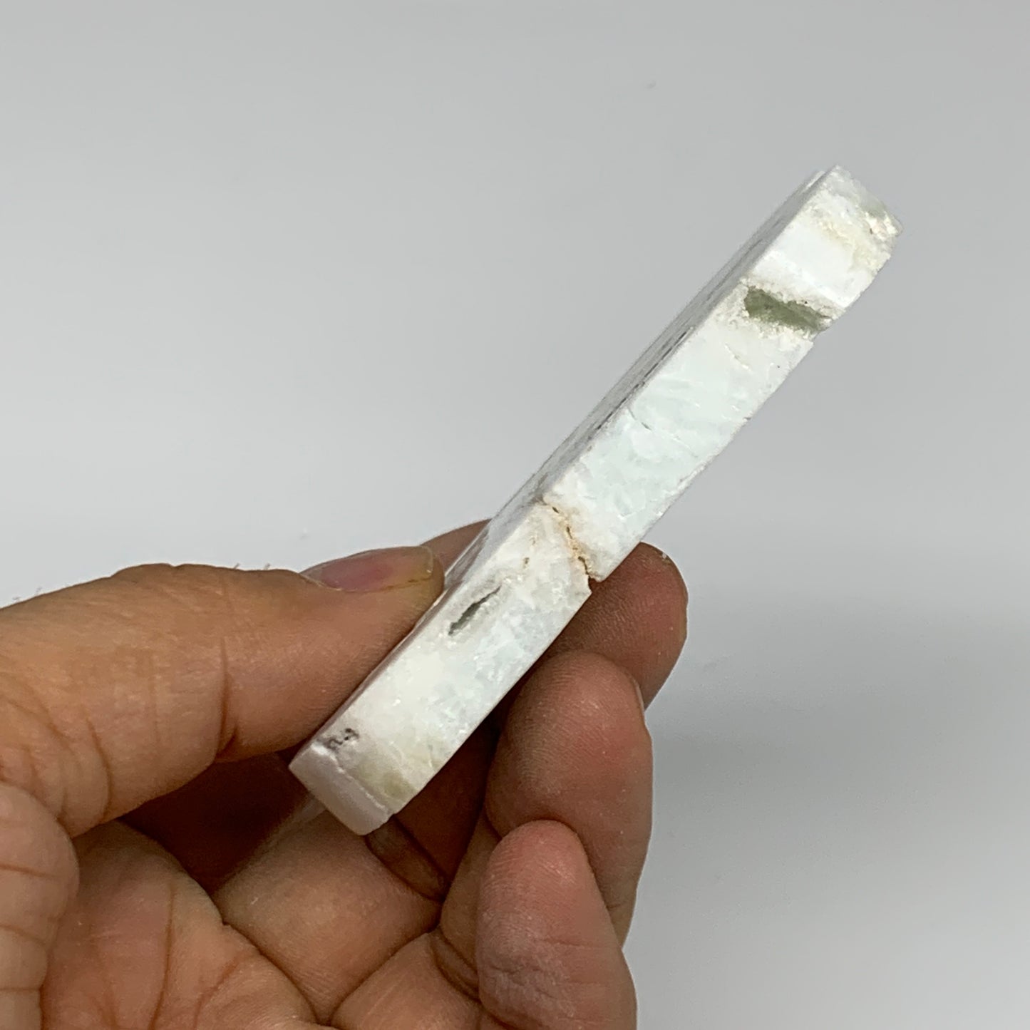 86.6g, 2.9"x2.3"x0.3", Natural Caribbean Calcite Cloud Crystal @Afghanistan, B31