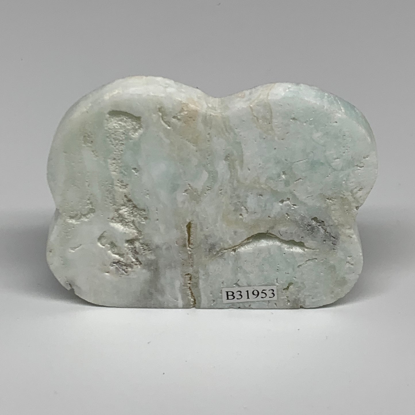 86.6g, 2.9"x2.3"x0.3", Natural Caribbean Calcite Cloud Crystal @Afghanistan, B31