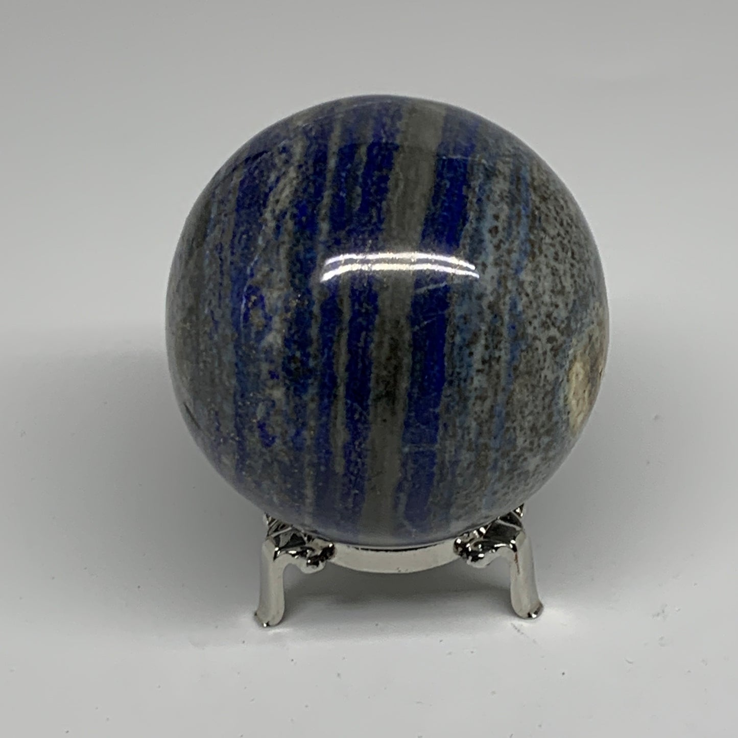 1.82 lbs, 3.2" (81mm), Lapis Lazuli Sphere Ball Gemstone @Afghanistan, B33237