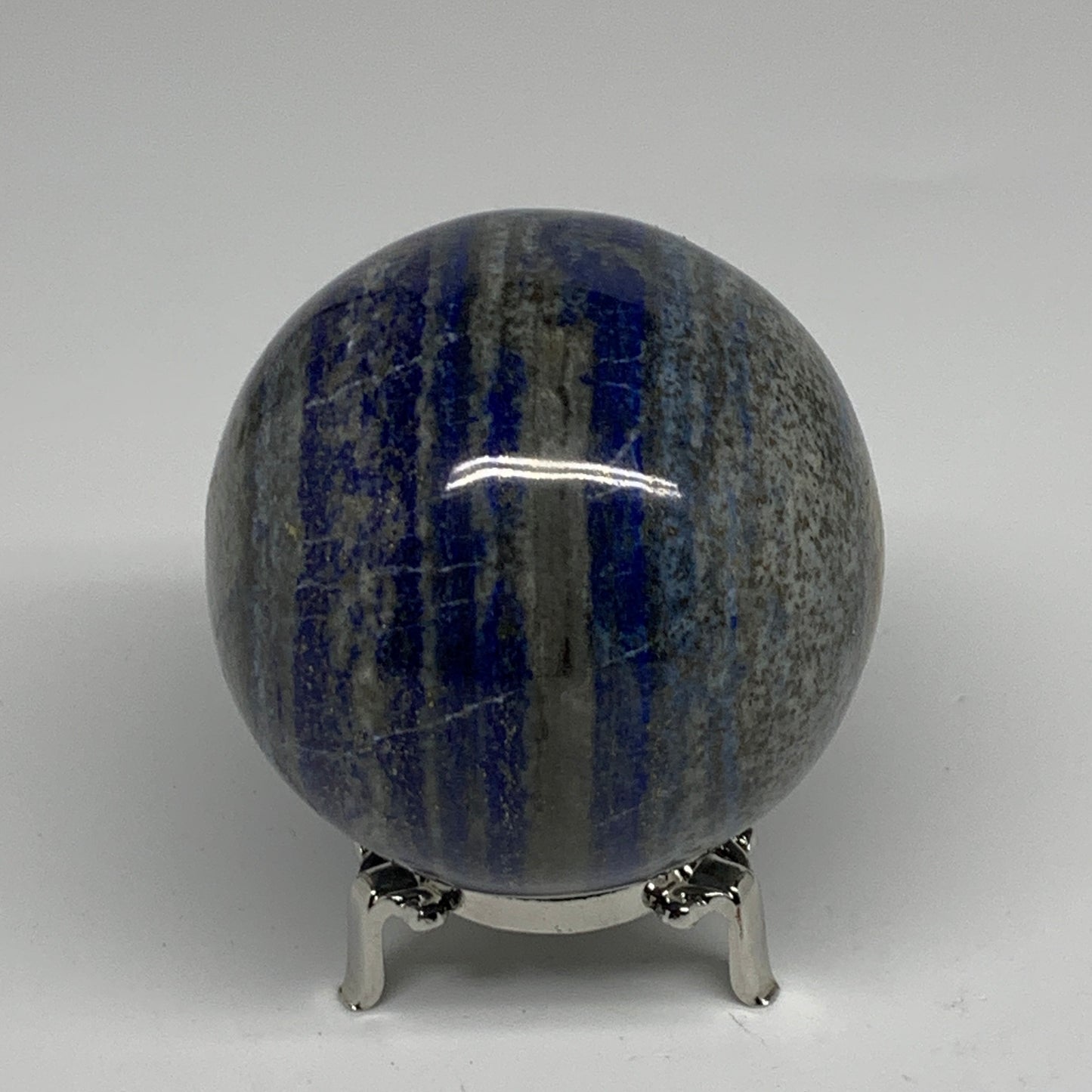 1.82 lbs, 3.2" (81mm), Lapis Lazuli Sphere Ball Gemstone @Afghanistan, B33237