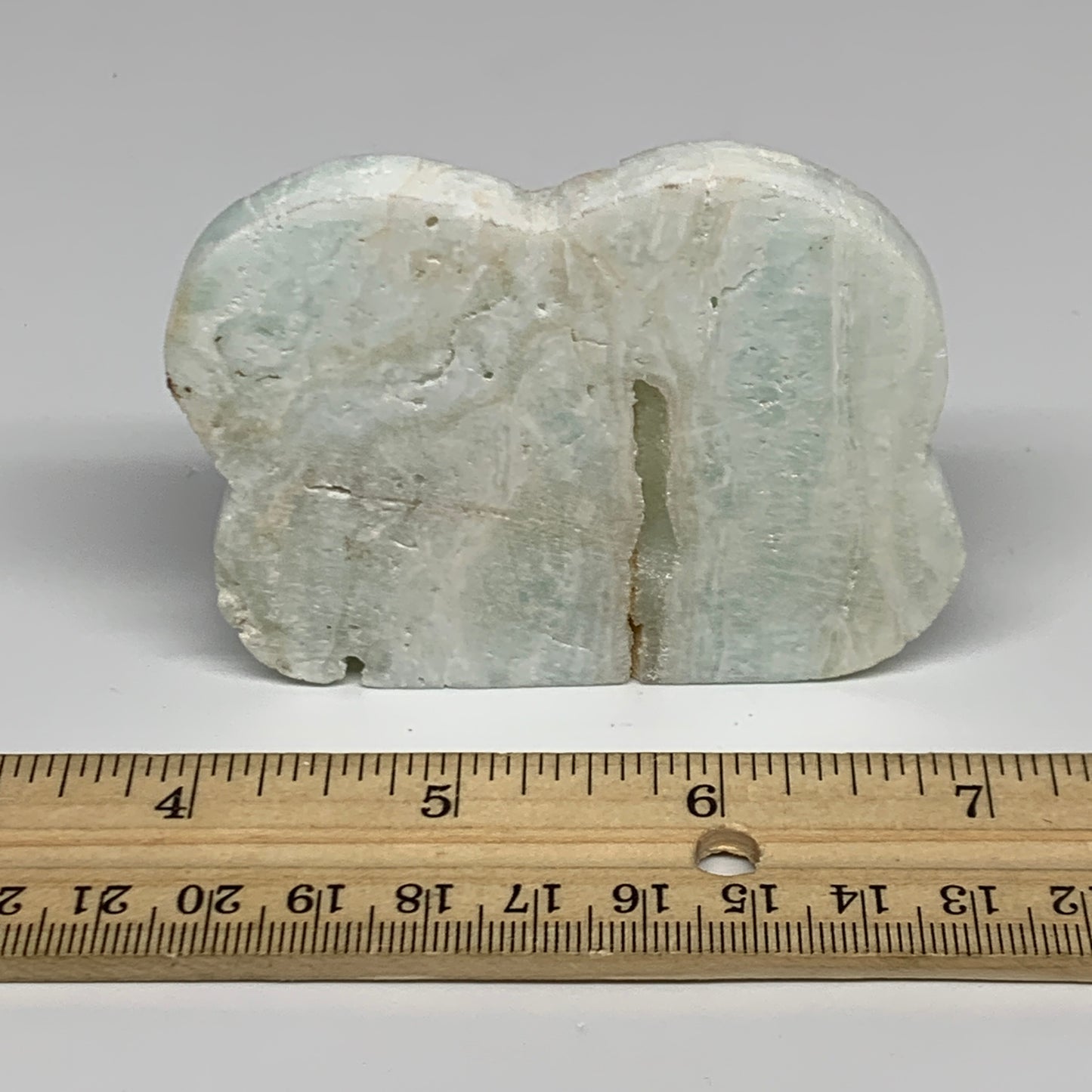 86.6g, 2.9"x2.3"x0.3", Natural Caribbean Calcite Cloud Crystal @Afghanistan, B31