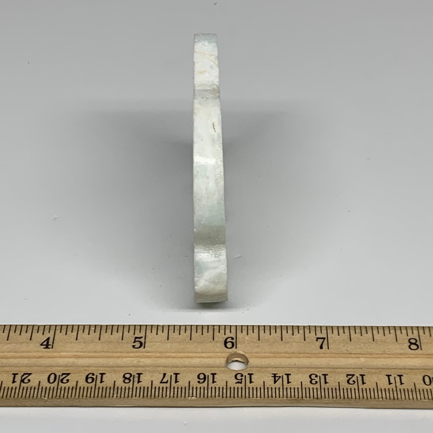 86.6g, 2.9"x2.3"x0.3", Natural Caribbean Calcite Cloud Crystal @Afghanistan, B31