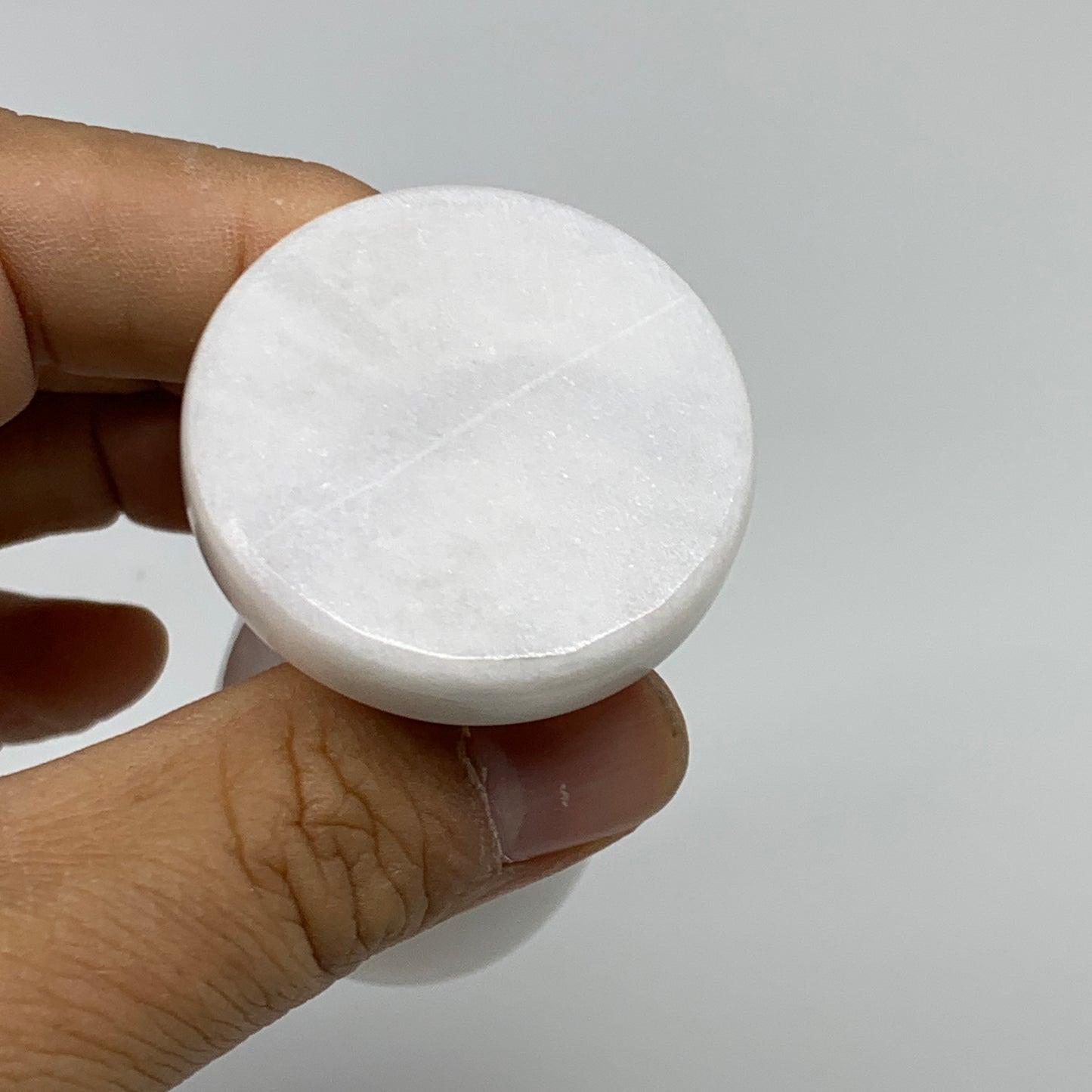 1.32 lbs, 3"x3", Natural Marble Crystal Pestle and Mortar Handmade, B32575